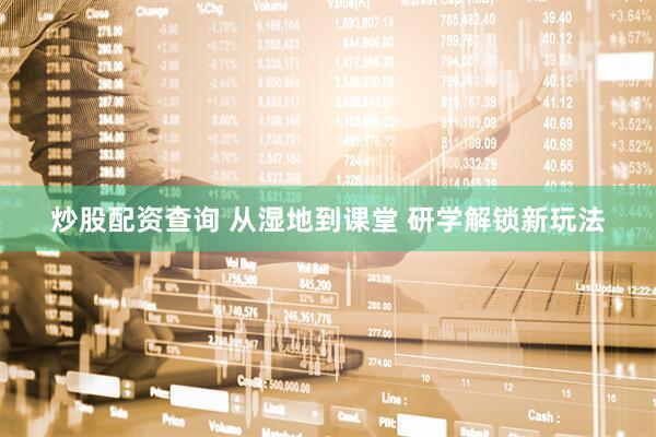 炒股配资查询 从湿地到课堂 研学解锁新玩法